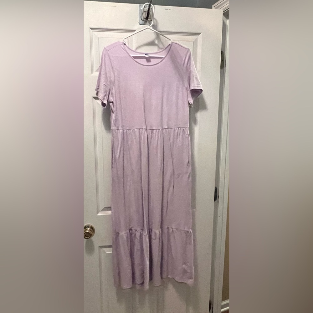 Old Navy tiered dress, lavender, worn once